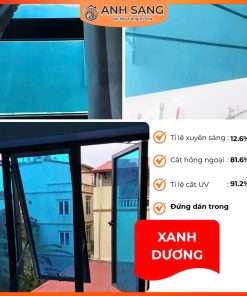Phim cách nhiệt phản quang màu xanh dương