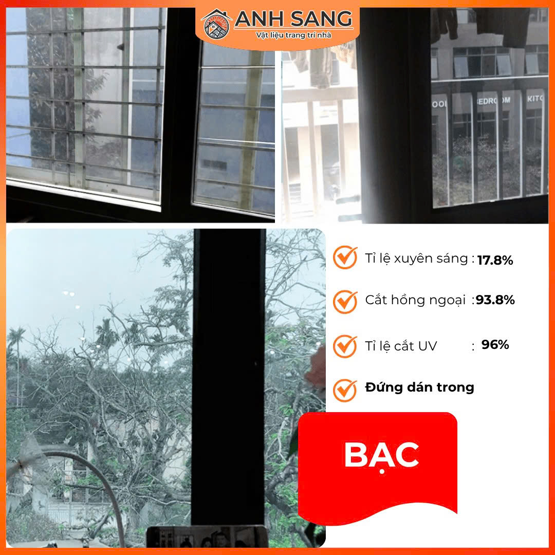 Phim cách nhiệt phản quang màu bạc