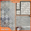 Decal Dán Kính Hoa Văn Mã H22: Vẻ Đẹp Đẳng Cấp Từ Họa Tiết Chữ Thập Trắng Tinh Xảo
