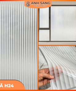 Decal Dán Kính Hoa Văn Mã H24: Sự Tinh Tế Từ Những Đường Kẻ Ngang Trắng Hiện Đại
