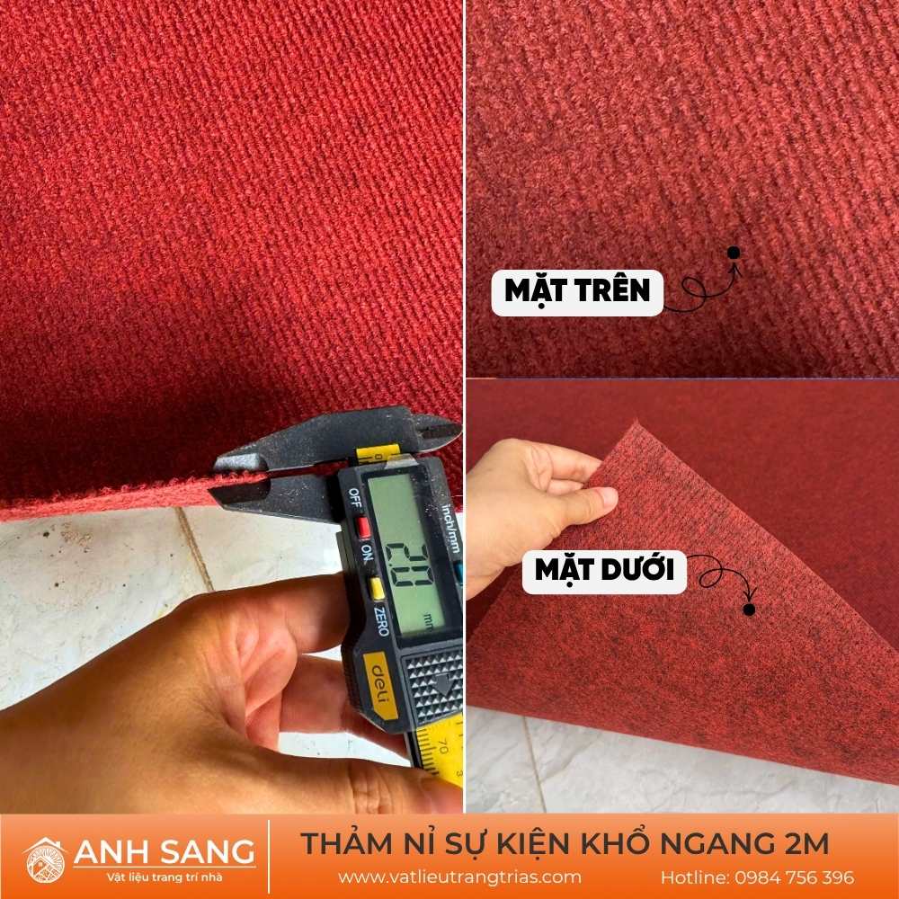 Thảm nỉ sự kiện màu đỏ đô
