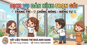 Dịch vụ thi công decal dán kính trọn gói