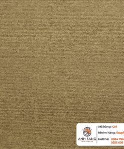 Thảm tấm Sapphire C01 (kích thước 50cm x 50cm) chính là sự lựa chọn tối ưu. Với thiết kế thảm gạch tiện lợi, chất liệu sợi PP dệt vòng bền bỉ cùng lớp đế PVC chống trượt tuyệt đối, sản phẩm mang lại vẻ đẹp thanh lịch và chuyên nghiệp cho mọi công trình.