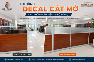 Trước và sau khi dán decal dán kính